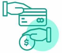 Diferentes opciones de pagos