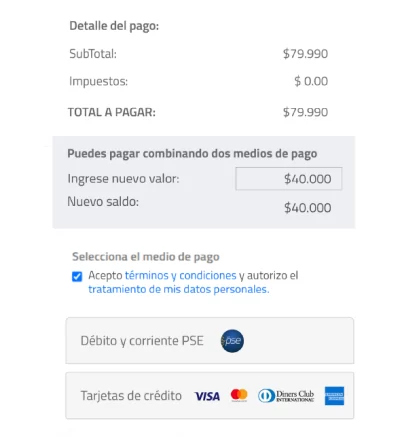 Pagos mixtos
